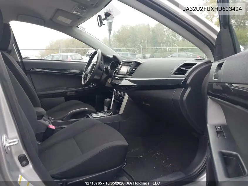 2017 MITSUBISHI LANCER VIN JA32U2FUXHU603494 — фото 5