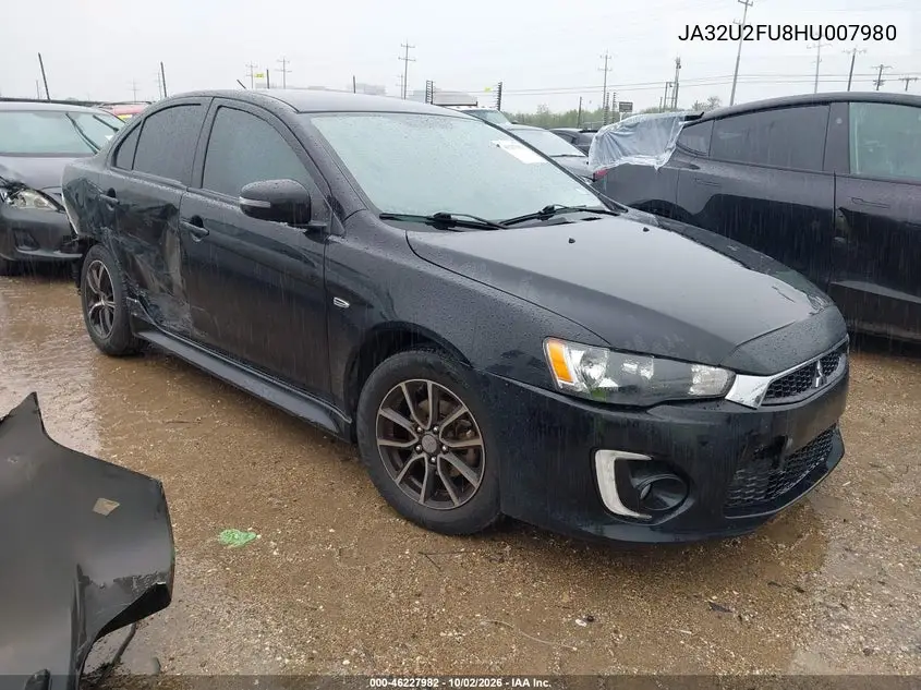 MITSUBISHI LANCER 2017, VIN JA32U2FU8HU007980