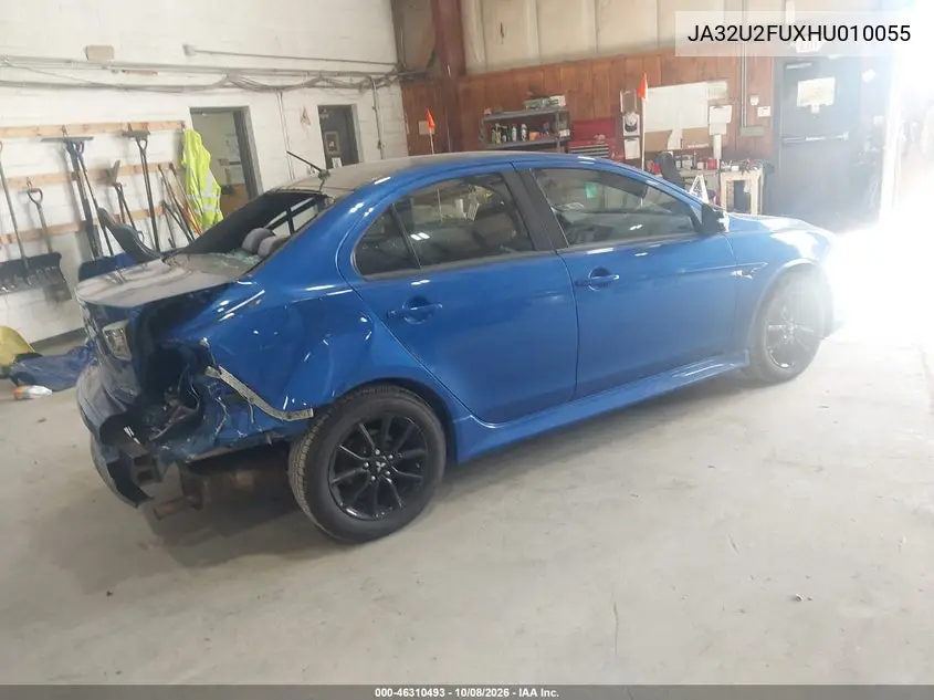 2017 MITSUBISHI LANCER VIN JA32U2FUXHU010055 — фото 4