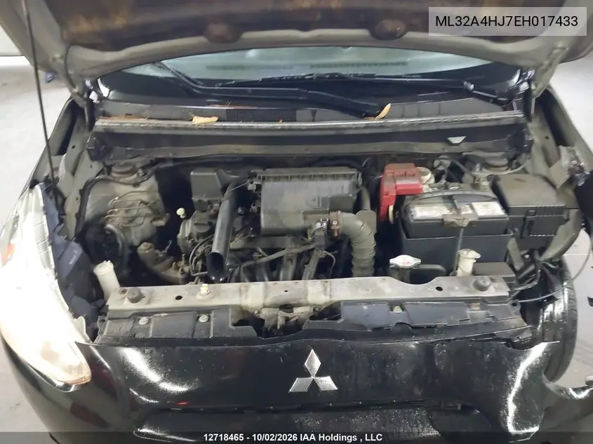 2014 MITSUBISHI MIRAGE VIN ML32A4HJ7EH017433 — фото 10