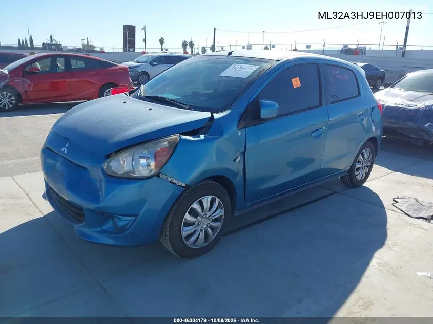 2014 MITSUBISHI MIRAGE VIN ML32A3HJ9EH007013 — фото 2