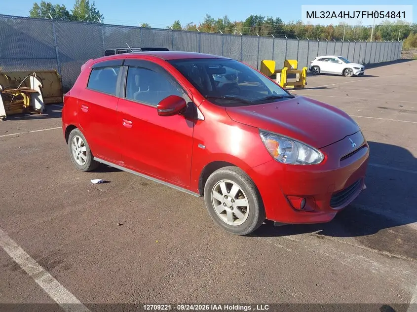 MITSUBISHI MIRAGE 2015, VIN ML32A4HJ7FH054841