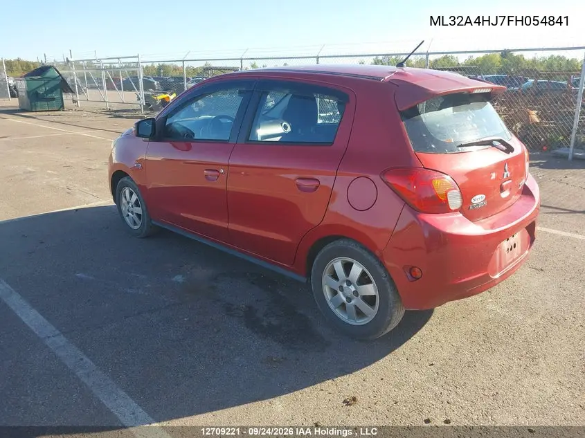 2015 MITSUBISHI MIRAGE VIN ML32A4HJ7FH054841 — фото 3