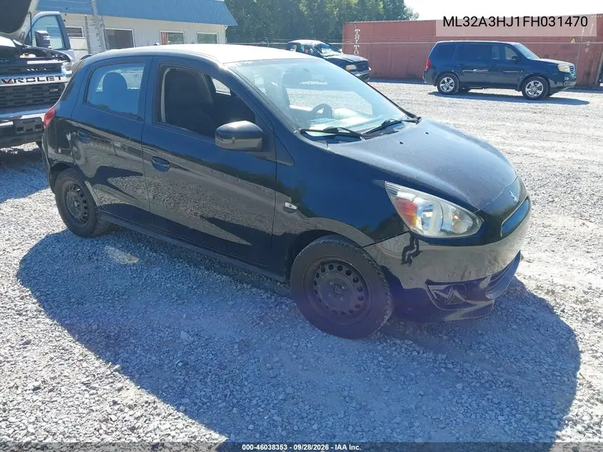 MITSUBISHI MIRAGE 2015, VIN ML32A3HJ1FH031470