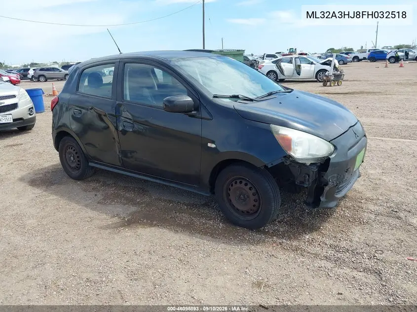 MITSUBISHI MIRAGE 2015, VIN ML32A3HJ8FH032518