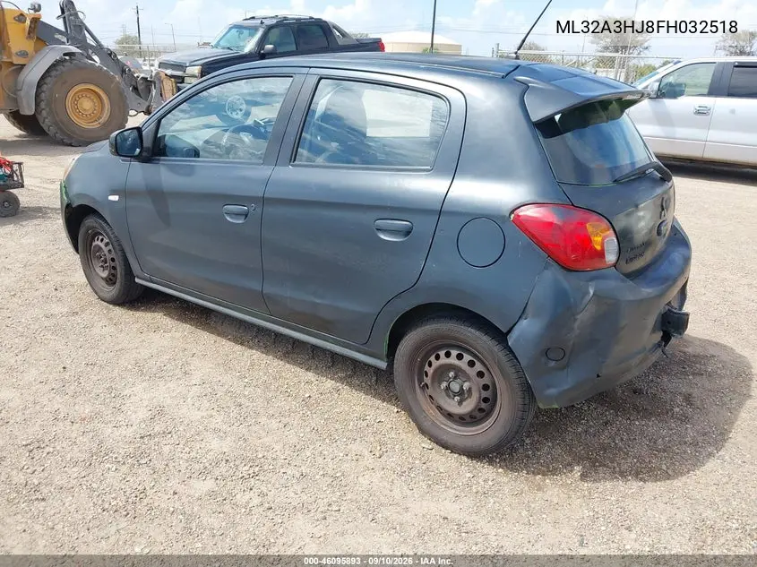 2015 MITSUBISHI MIRAGE VIN ML32A3HJ8FH032518 — фото 3
