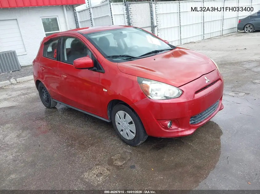 MITSUBISHI MIRAGE 2015, VIN ML32A3HJ1FH033400