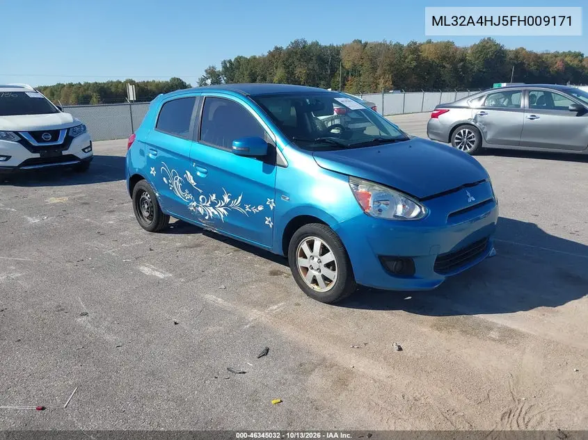 MITSUBISHI MIRAGE 2015, VIN ML32A4HJ5FH009171