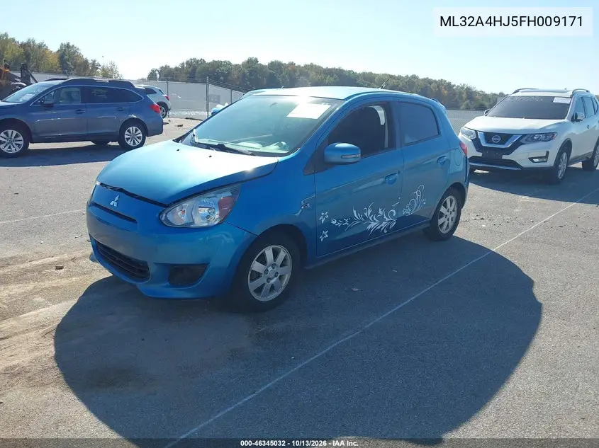 2015 MITSUBISHI MIRAGE VIN ML32A4HJ5FH009171 — фото 2
