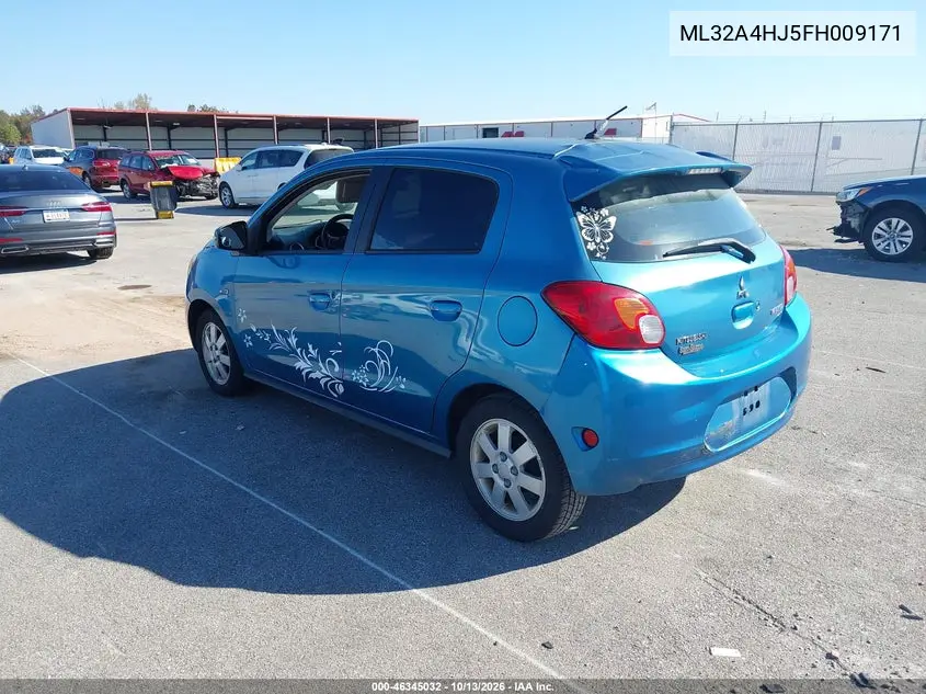2015 MITSUBISHI MIRAGE VIN ML32A4HJ5FH009171 — фото 3