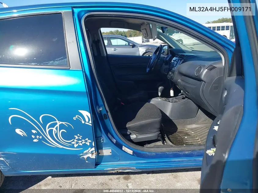2015 MITSUBISHI MIRAGE VIN ML32A4HJ5FH009171 — фото 5