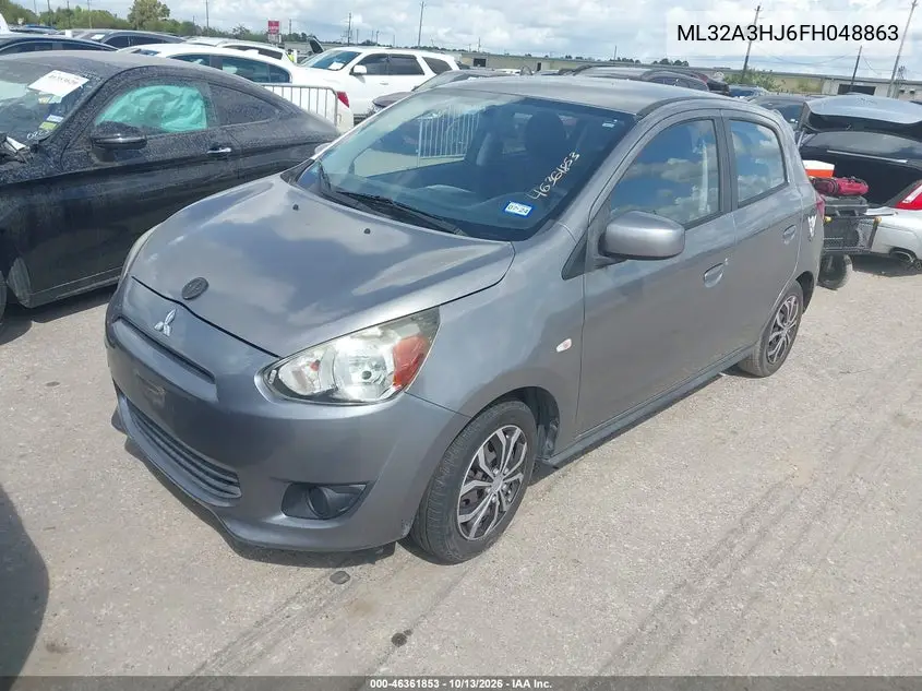 2015 MITSUBISHI MIRAGE VIN ML32A3HJ6FH048863 — фото 2