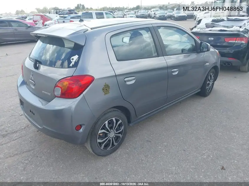 2015 MITSUBISHI MIRAGE VIN ML32A3HJ6FH048863 — фото 4