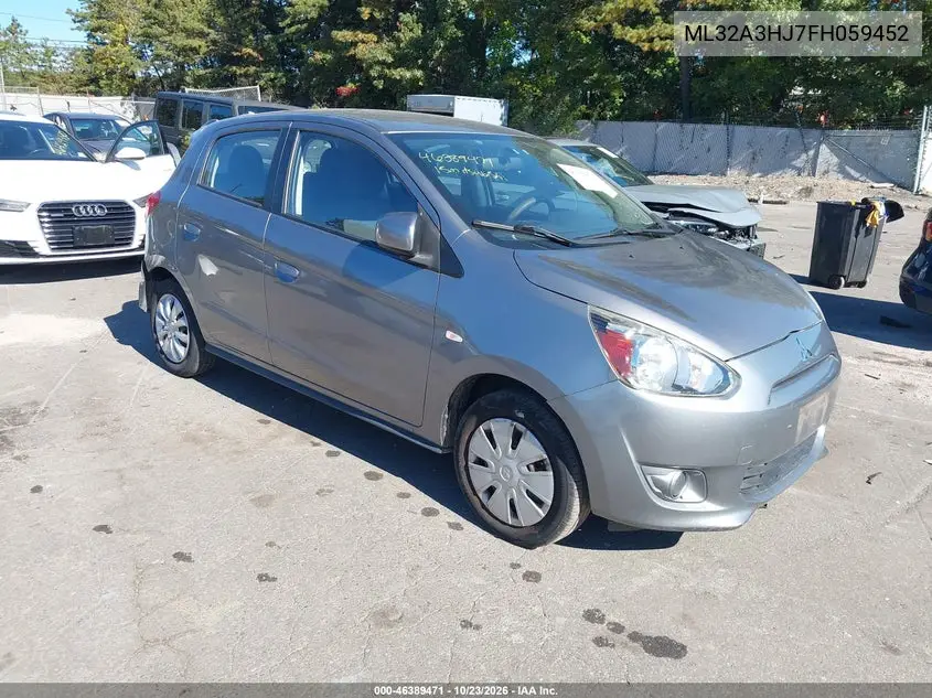 MITSUBISHI MIRAGE 2015, VIN ML32A3HJ7FH059452
