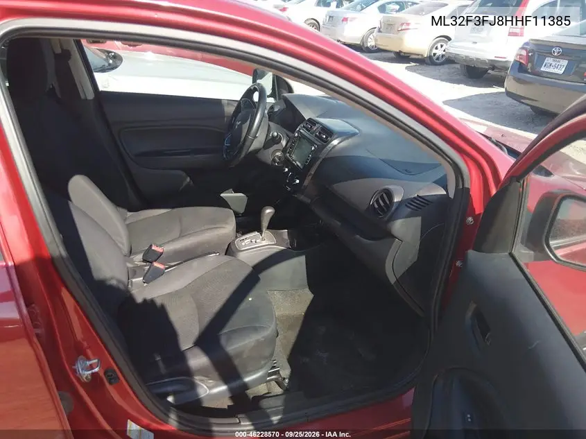 2017 MITSUBISHI MIRAGE VIN ML32F3FJ8HHF11385 — фото 5