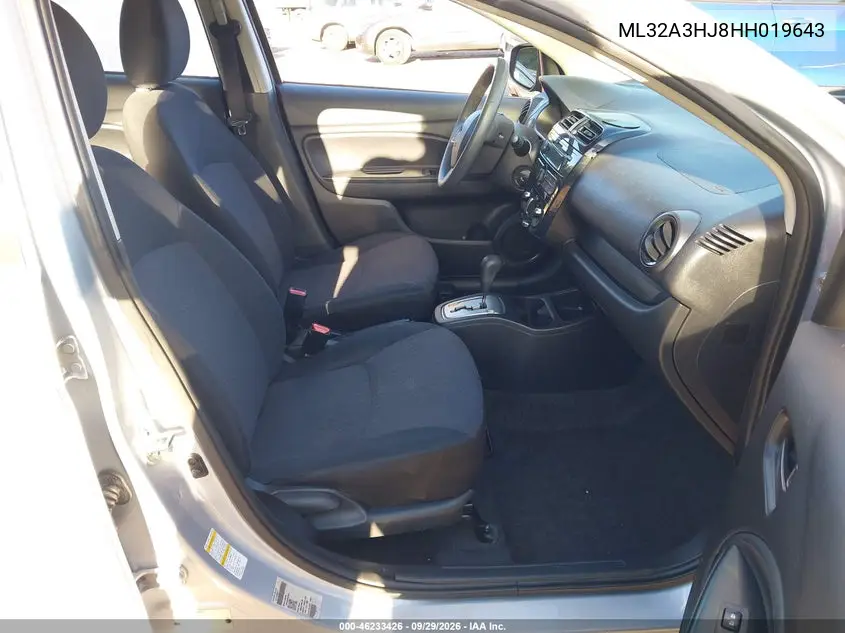 2017 MITSUBISHI MIRAGE VIN ML32A3HJ8HH019643 — фото 5