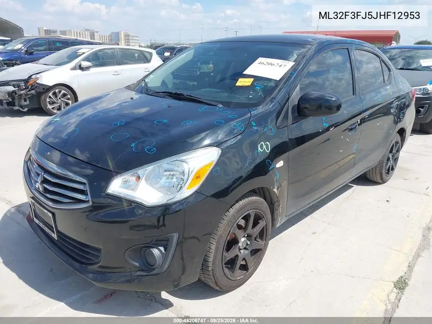 2018 MITSUBISHI MIRAGE VIN ML32F3FJ5JHF12953 — фото 2