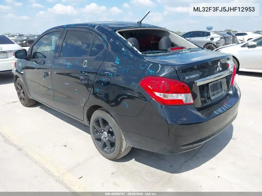 2018 MITSUBISHI MIRAGE VIN ML32F3FJ5JHF12953 — фото 3