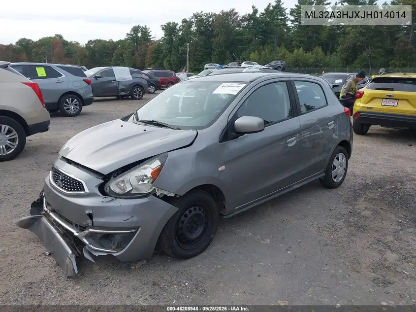 2018 MITSUBISHI MIRAGE VIN ML32A3HJXJH014014 — фото 2