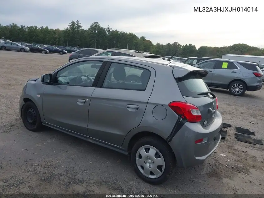2018 MITSUBISHI MIRAGE VIN ML32A3HJXJH014014 — фото 3
