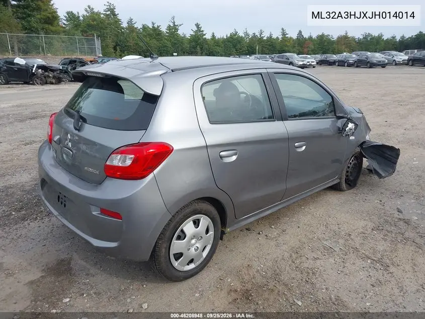 2018 MITSUBISHI MIRAGE VIN ML32A3HJXJH014014 — фото 4