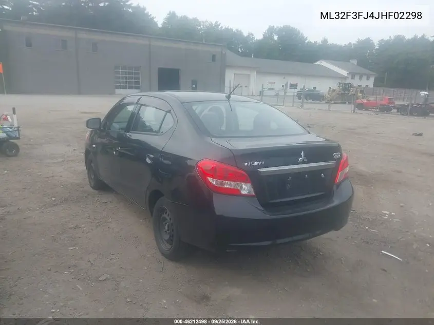 2018 MITSUBISHI MIRAGE VIN ML32F3FJ4JHF02298 — фото 3