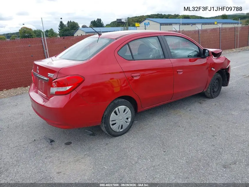 2018 MITSUBISHI MIRAGE VIN ML32F3FJ1JHF09788 — фото 4