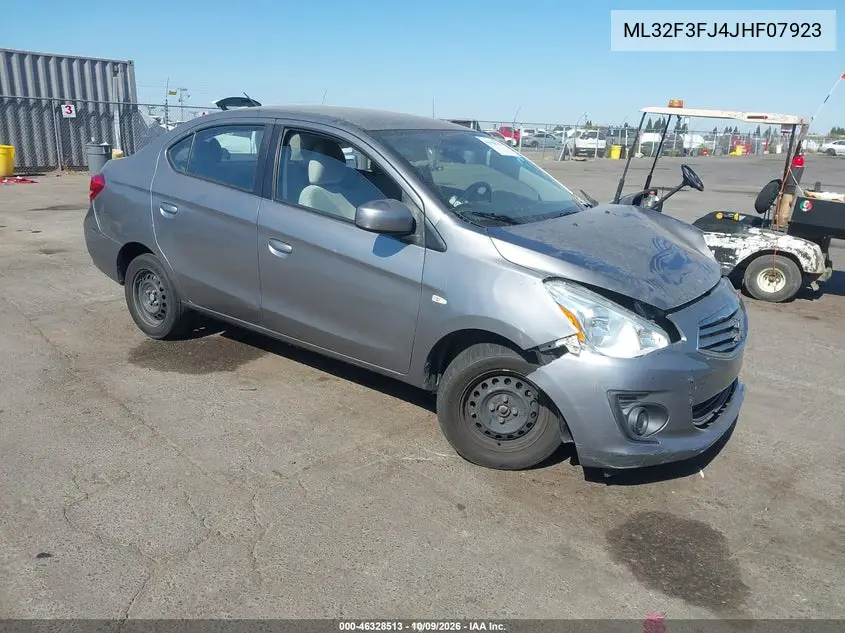 MITSUBISHI MIRAGE 2018, VIN ML32F3FJ4JHF07923