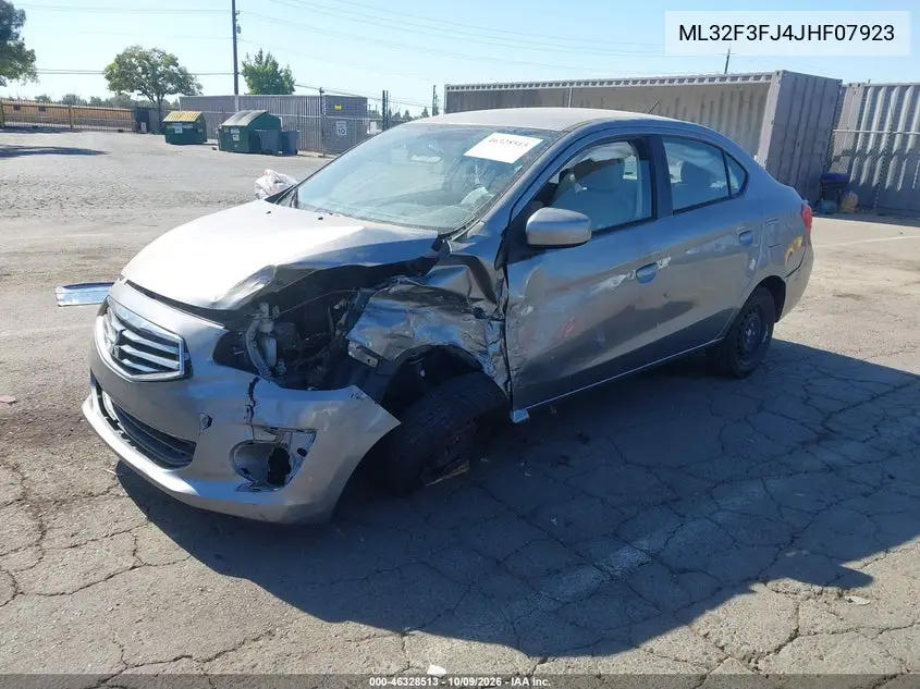 2018 MITSUBISHI MIRAGE VIN ML32F3FJ4JHF07923 — фото 2
