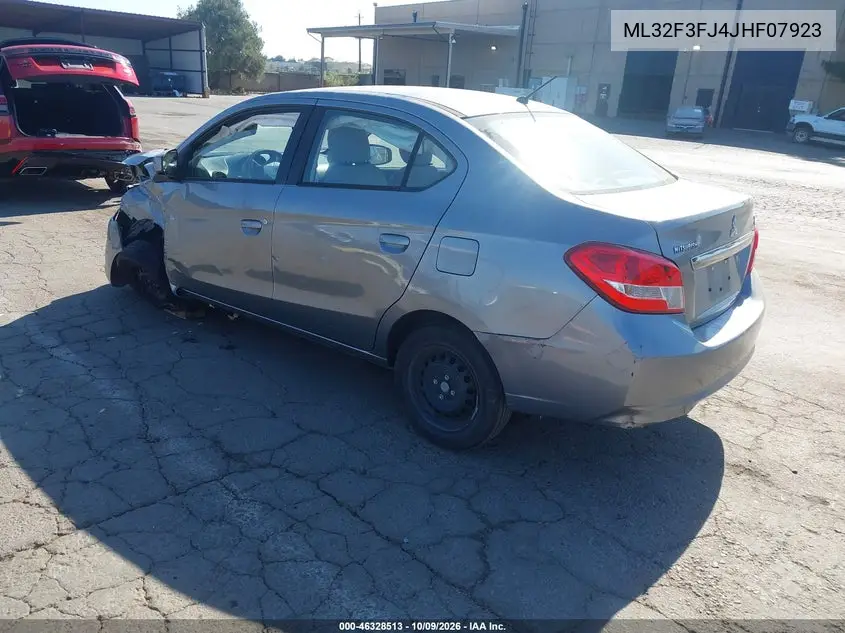 2018 MITSUBISHI MIRAGE VIN ML32F3FJ4JHF07923 — фото 3