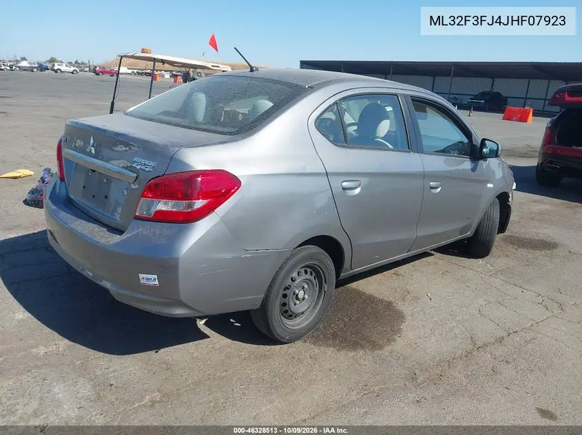 2018 MITSUBISHI MIRAGE VIN ML32F3FJ4JHF07923 — фото 4