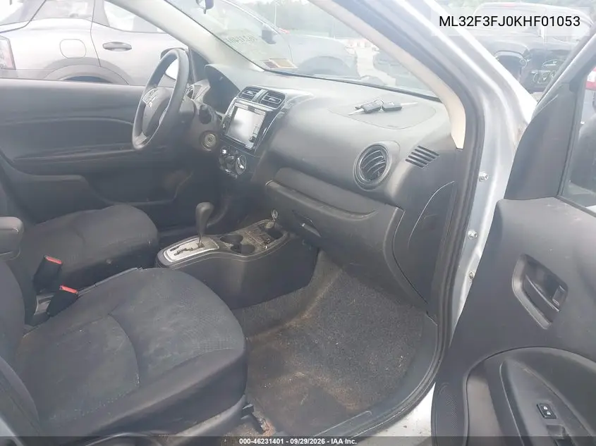 2019 MITSUBISHI MIRAGE VIN ML32F3FJ0KHF01053 — фото 5