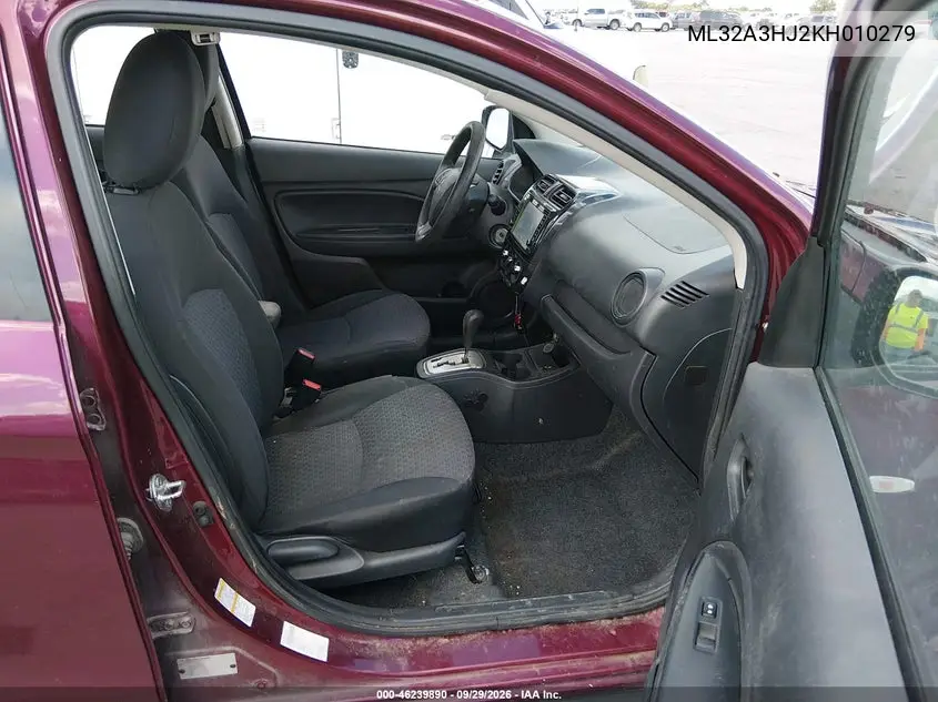 2019 MITSUBISHI MIRAGE VIN ML32A3HJ2KH010279 — фото 5