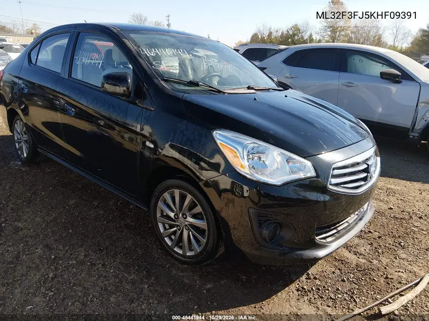MITSUBISHI MIRAGE 2019, VIN ML32F3FJ5KHF09391