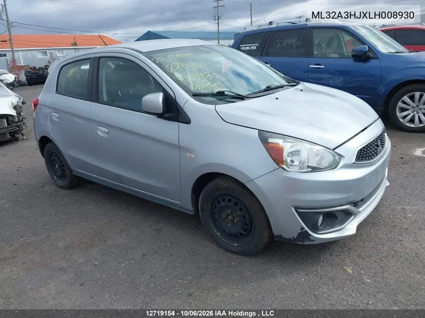 MITSUBISHI MIRAGE 2020, VIN ML32A3HJXLH008930