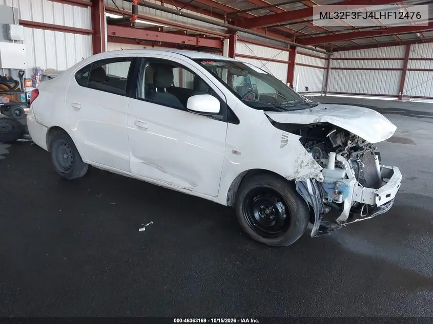 MITSUBISHI MIRAGE 2020, VIN ML32F3FJ4LHF12476