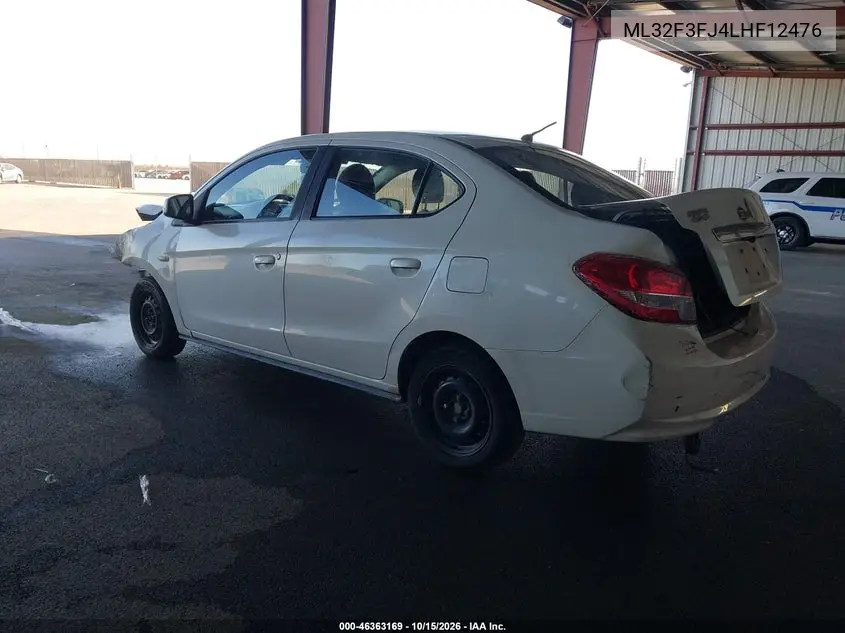 2020 MITSUBISHI MIRAGE VIN ML32F3FJ4LHF12476 — фото 3