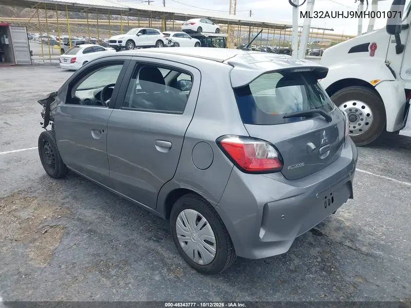 2021 MITSUBISHI MIRAGE VIN ML32AUHJ9MH001071 — фото 3
