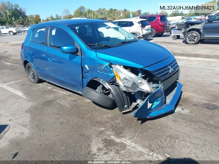 MITSUBISHI MIRAGE 2021, VIN ML32AUHJ6MH009421