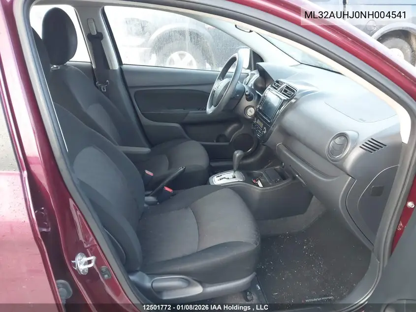2022 MITSUBISHI MIRAGE VIN ML32AUHJ0NH004541 — фото 5