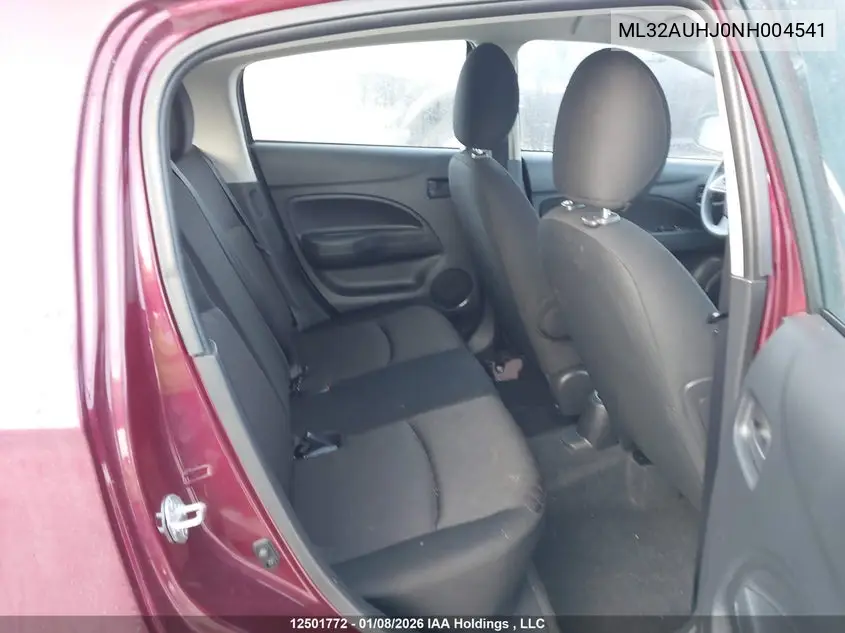 2022 MITSUBISHI MIRAGE VIN ML32AUHJ0NH004541 — фото 8