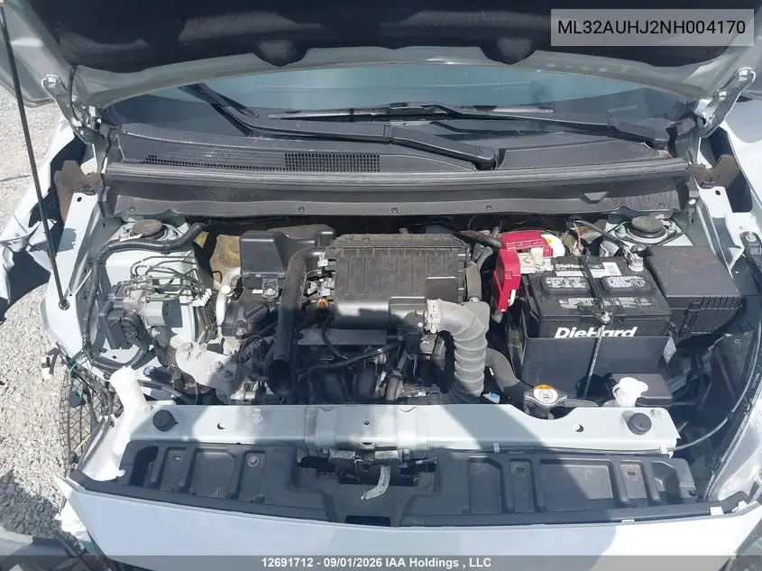 2022 MITSUBISHI MIRAGE VIN ML32AUHJ2NH004170 — фото 10