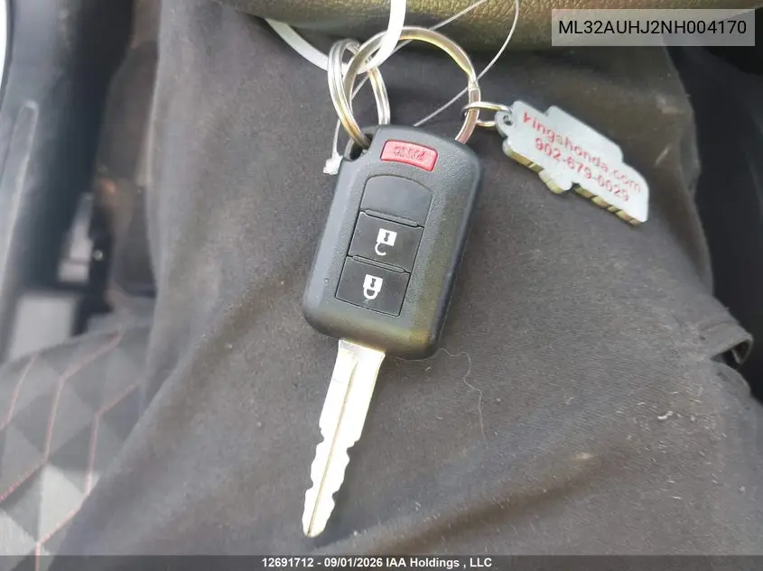 2022 MITSUBISHI MIRAGE VIN ML32AUHJ2NH004170 — фото 11