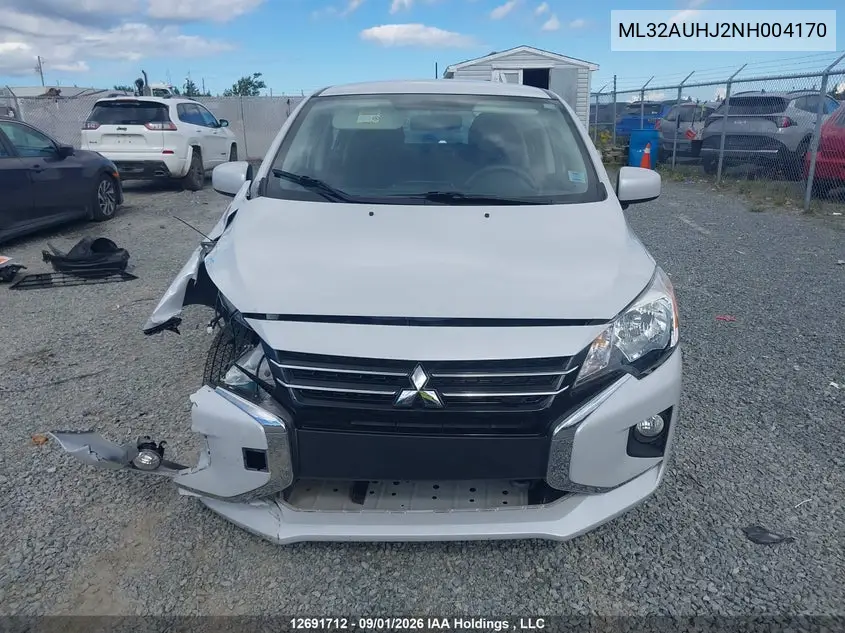 2022 MITSUBISHI MIRAGE VIN ML32AUHJ2NH004170 — фото 13