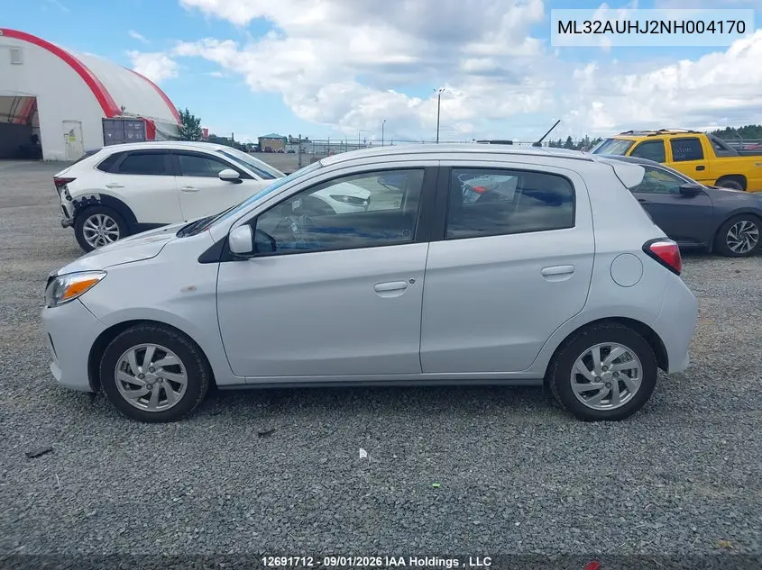 2022 MITSUBISHI MIRAGE VIN ML32AUHJ2NH004170 — фото 15
