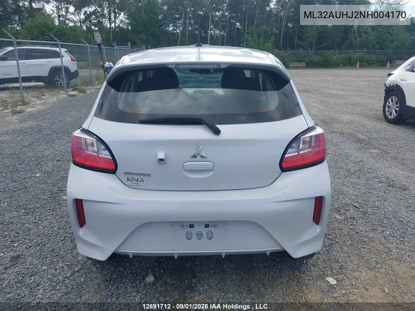 2022 MITSUBISHI MIRAGE VIN ML32AUHJ2NH004170 — фото 17