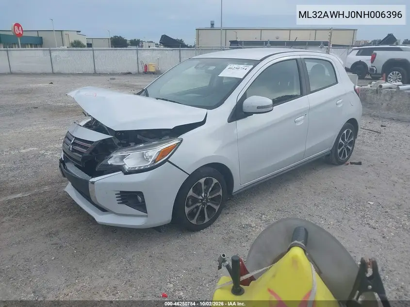 2022 MITSUBISHI MIRAGE VIN ML32AWHJ0NH006396 — фото 2