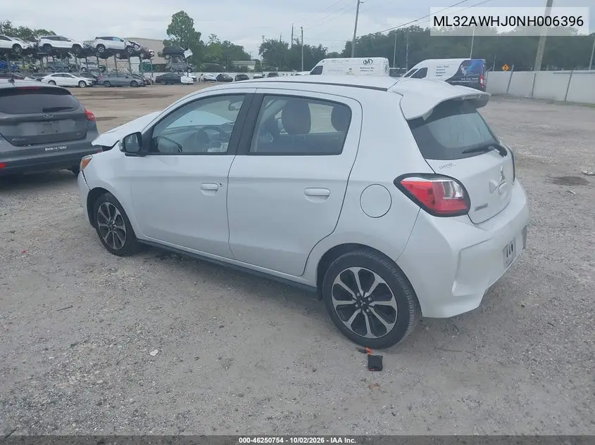2022 MITSUBISHI MIRAGE VIN ML32AWHJ0NH006396 — фото 3