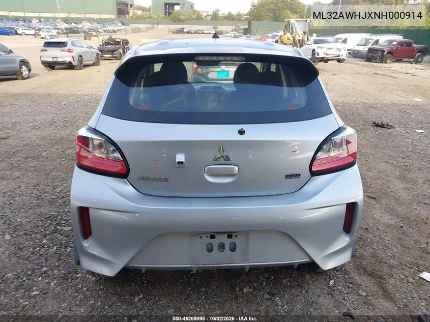 2022 MITSUBISHI MIRAGE VIN ML32AWHJXNH000914 — фото 16