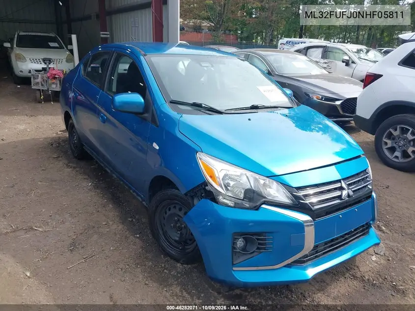 MITSUBISHI MIRAGE 2022, VIN ML32FUFJ0NHF05811